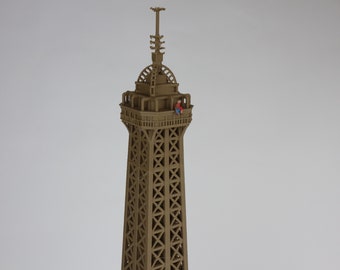ミニチュア パリ フランス エッフェル塔模型 高さ19インチ ブラウン