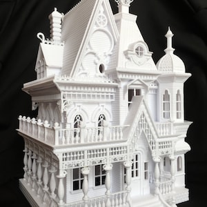 Miniature Victorian Collection 7 Nob Hill House 1:87 French Empire Style Built Ready image 4