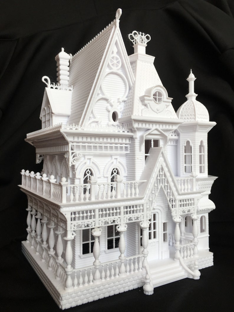 Miniature Victorian Collection 7 Nob Hill House 1:87 French Empire Style Built Ready image 4