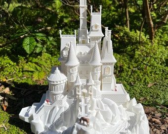 Château miniature des bêtes à l'échelle N (1/160) Beauté de la maison !