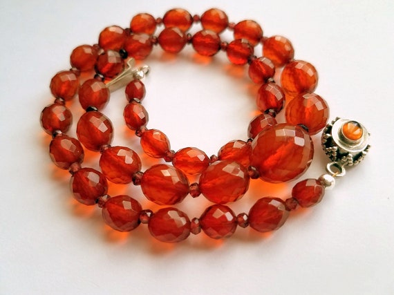 Multi Colored Baltic Amber Beads Necklace 48 inch Endless Baltic Amber Necklace Opera Length Amber necklace with silver beads Circa 1960/'s