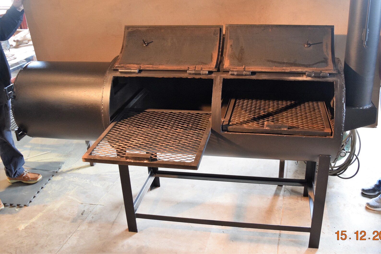 Custom Wood Burning Smoker Etsy