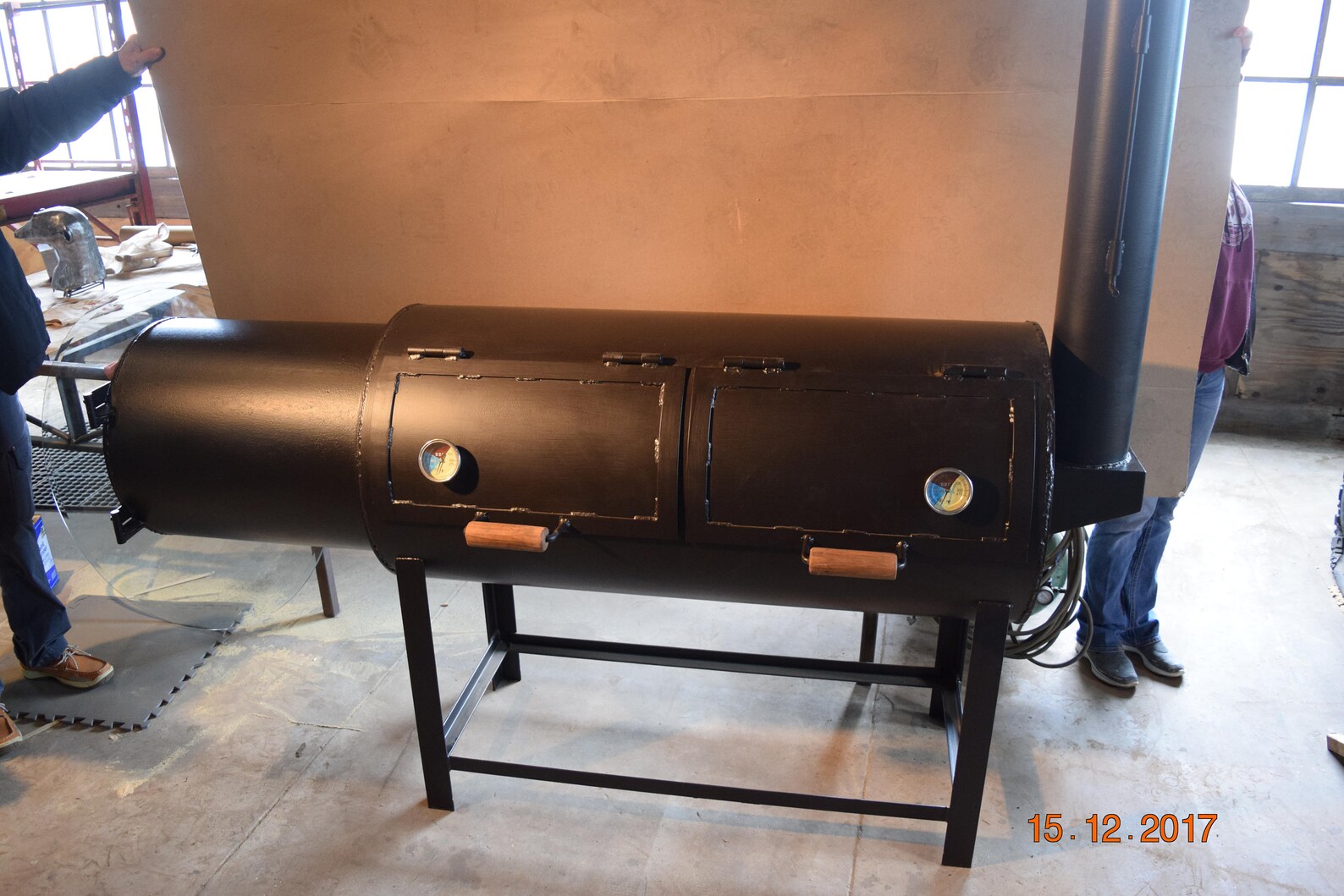 Custom Wood Burning Smoker Etsy