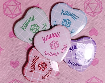 Kawaii Rollers Club | Pin Back Button | DND | Kawaii Life