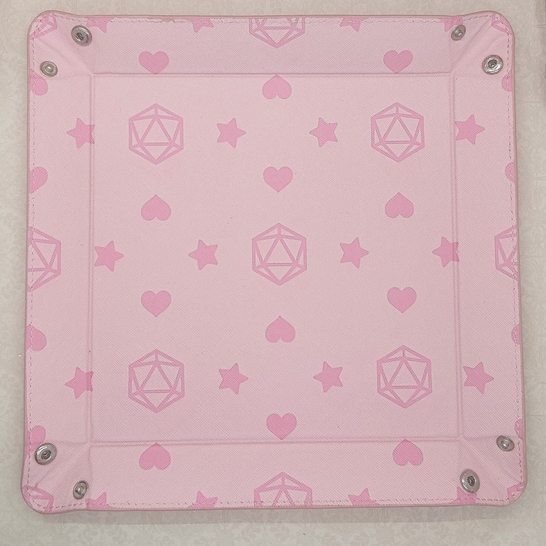 Pastel Dice Tray Pink Dice Tray D&D Accessories image 1