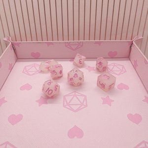 Pastel Dice Tray Pink Dice Tray D&D Accessories image 3