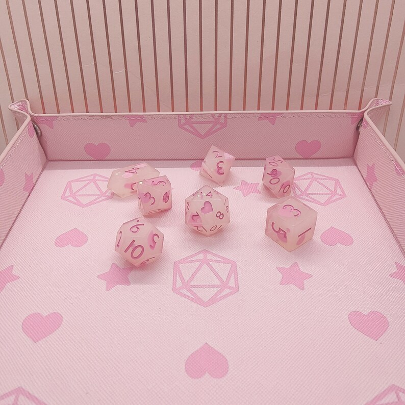 Pastel Dice Tray Pink Dice Tray D&D Accessories image 3