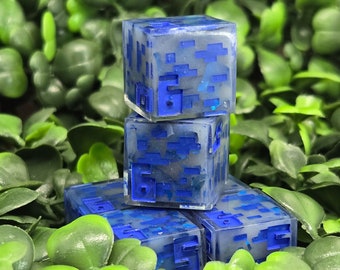 Minecraft | Lapis Ore | Block | Dice Set | D6 | Minecraft Style