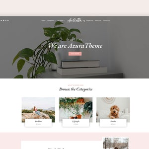 Aulietta, Wordpress Theme for Bloggers | Responsive Wordpress Blog, Feminine Wordpress Blog Theme | Cute Wordpress Theme