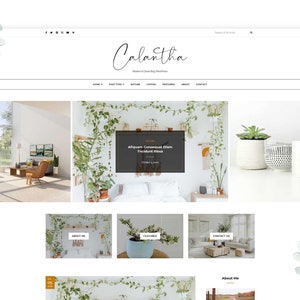 Calantha WordPress Theme, vorgefertigte Vorlagen, Responsive Blog Templates, Blog Design Theme