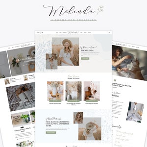 Melinda - Elementor Wordpress Theme, Minimal Wordpress, Coach Website Template