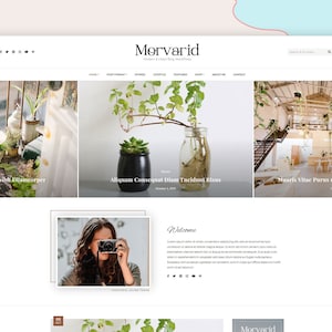 Morvarid - WordPress Theme -  Blog Template WordPress - Responsive Blog Templates - Blog Design - Travel Blog