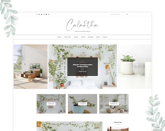 Calantha WordPress Theme , Premade Templates,  Responsive Blog Templates ,  Blog Design Theme