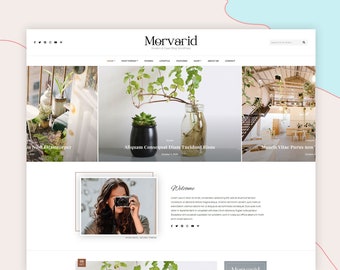 Morvarid - WordPress Theme -  Blog Template WordPress - Responsive Blog Templates - Blog Design - Travel Blog