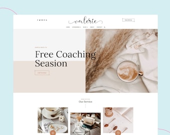 Valerie - Blog & Shop WordPress Theme Elementor, Minimal Wordpress Theme, Plantillas prefabricadas, Tema del sitio web