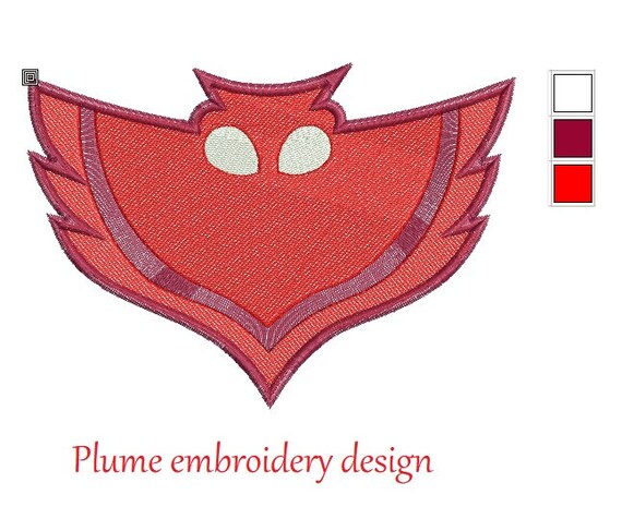 3 Logos Bibou Amaya Pyjamasque Fichier Broderie Machine Etsy