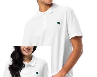 Regalo Newroz per amici e parenti persiani. Polo unisex in piquet con logo Persia