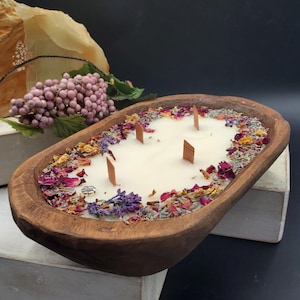 DOUGH BOWL NATURAL CANDLE SOY COCONUT BEESWAX CUSTOM BLEND USA HANDMADE BY FUNK FREE CANDLE CO