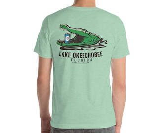 Lake Okeechobee Gator Tee UnSalted Waters Florida Alligator T-shirt
