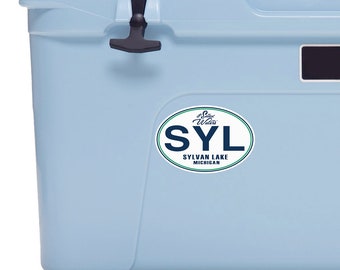 Sylvan Lake Michigan Decal SYL Sticker UnSalted Waters