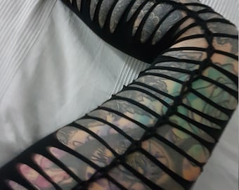 XXS-6XL leggings black cutouts cut out goa pixie hooping psy burning cosplay yoga geometric rave trance party festival gogo slit weave