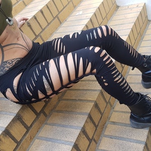 XXS-6XL leggings black cutouts cut out goa pixie hooping psy burning cosplay yoga geometric fire save party festival gogo slit weave