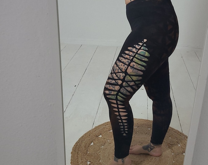XXS-6XL leggings black cutouts cut out goa pixie hooping psy burning cosplay yoga geometric fire save party festival gogo slit weave