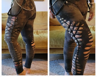 XXS-6XL leggings black cutouts cut out goa pixie hooping psy burning cosplay yoga geometric fire save party festival gogo slit weave