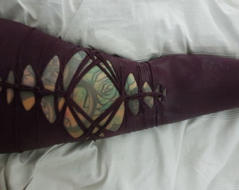 XXS-XXXXL frontcut leggings black cutouts cut out goa pixie braided psy burning cosplay yoga lacing geometric pattern rave knotted