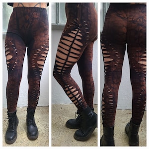 XXS-6XL leggings cutouts cut out batik tie dye ombre festival goa pixie psy cosplay yoga festival hippie rave techno weave party