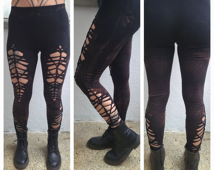 XXS-6XL leggings cutouts cut out batik tie dye ombre festival goa pixie psy cosplay yoga festival hippie rave techno weave party