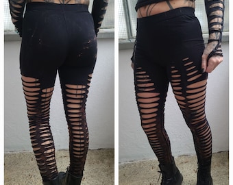 XXS-6XL leggings black cutouts cut out goa pixie hooping psy burning cosplay yoga geometric fire save party festival gogo slit weave