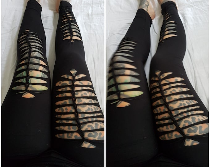 XXS-XXXXL leggings black cutouts cut out goa pixie braided pilates psy burning man cosplay yoga ribbons lacing pattern rave knotted