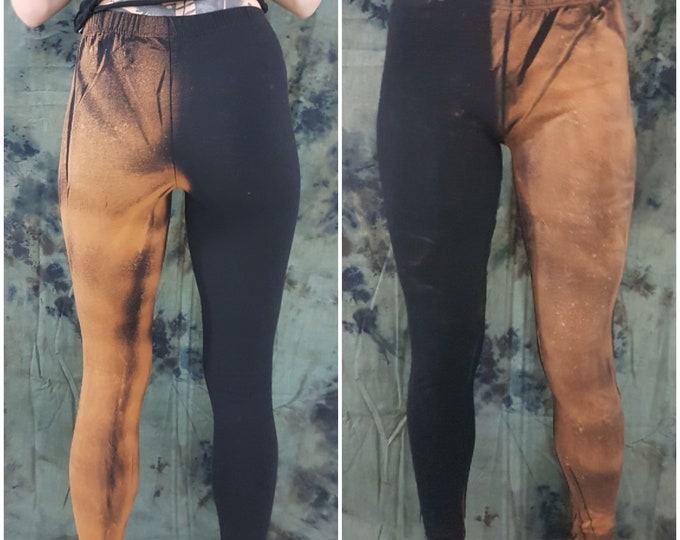 XS-4XL half Harley quinn Tankgirl goa leggings black brown psy pixie ombre labyrinth graphic psy burning yoga pattern batik graphic sacred