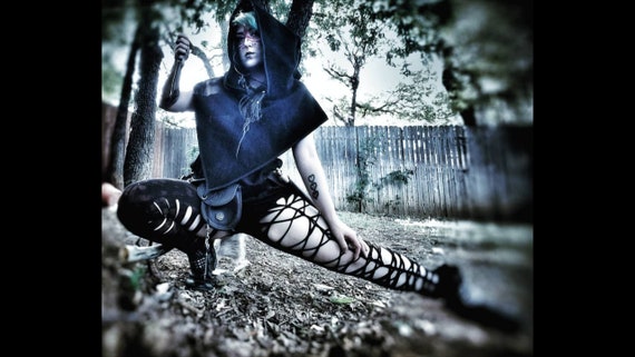 Goa Psytrance String Top schwarz
