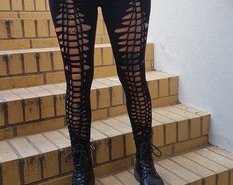 XXS-6XL leggings black cutouts cut out goa pixie hooping psy burning cosplay yoga geometric fire save party festival gogo slit weave
