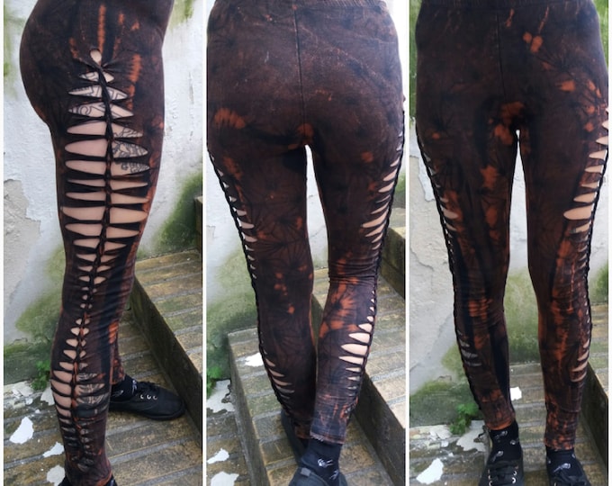 XXS-6XL leggings black cutouts cut out goa pixie braided pilates psy burning man cosplay yoga ribbons lacing pattern rave knotted