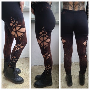 XXS-6XL leggings black cutouts cut out goa pixie hooping psy burning cosplay yoga geometric fire save party festival gogo slit weave