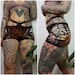 XS-6XL shorts hotpants batik graphic cotton black cutouts cutout goa pixie forest psy boho burning gothic weave lacing slit festival