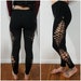 XXS-6XL leggings black cutouts cut out goa pixie hooping psy burning cosplay yoga geometric fire save party festival gogo slit weave 