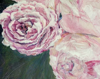 Amour de pivoine | Impression d'art giclée originale | Art floral | Peinture pivoine | Oeuvre moderne pour l'intérieur de la maison | Cadeau spécial | Fleuristerie | Nature