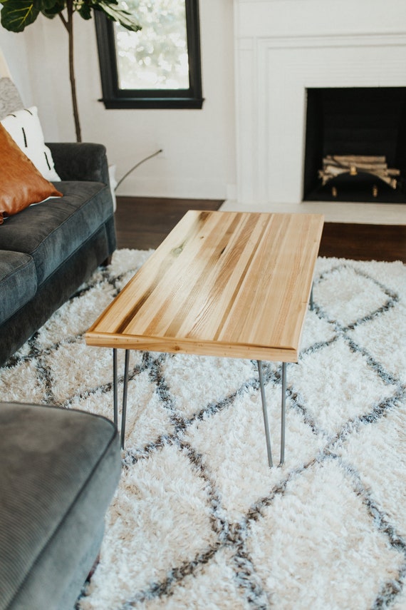 Neutral Wooden Coffee Table Etsy