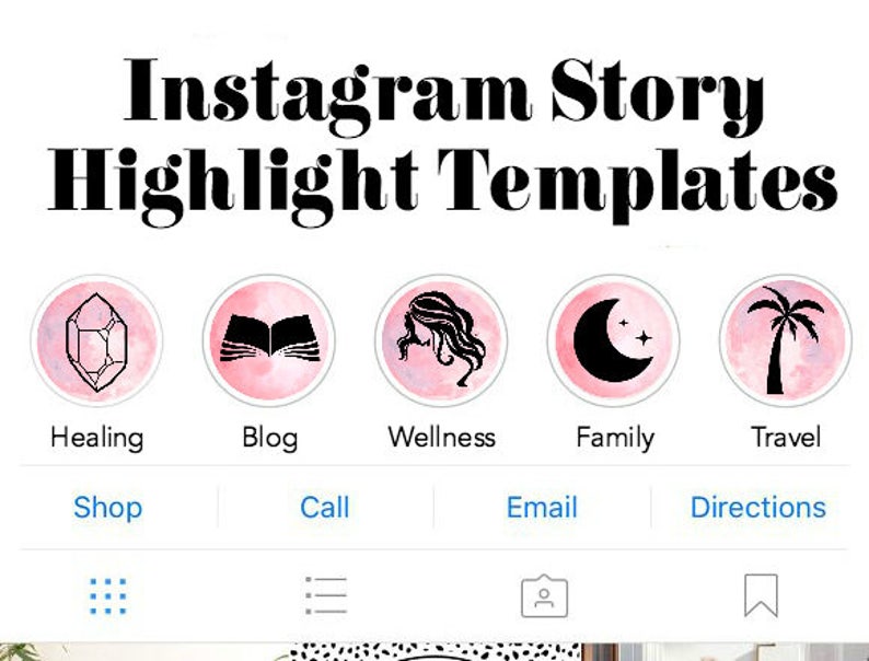 Instagram Story Cover Highlights Icons Pale Pink Edition 13 - Etsy