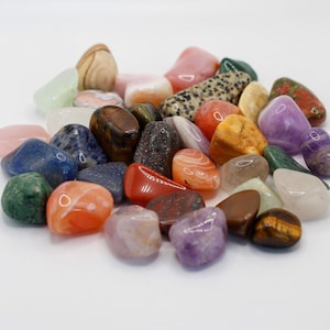Wholesale Crystals // 1kg Large Bulk Tumbled Stones Wholesale Job Lot Assorted Gemstones Kilo Crystals Mixed Tumblestones Rock South African
