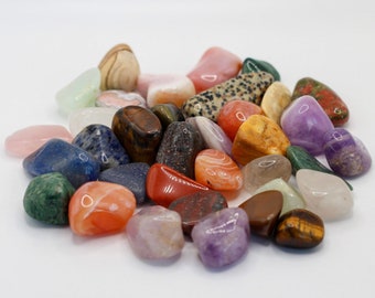 Wholesale Crystals // 1kg Large Bulk Tumbled Stones Wholesale Job Lot Assorted Gemstones Kilo Crystals Mixed Tumblestones Rock South African