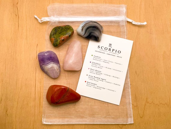 Scorpio Emma Stone Zodiac Sign Scorpio Crystal Set // Zodiac