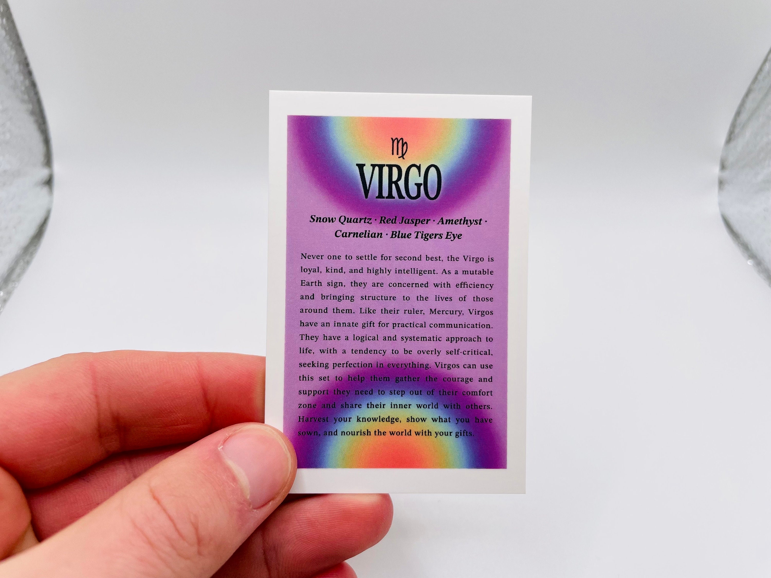 Virgo Crystal Set // Zodiac Sign Tumbled Stones - Astrology Gemstone ...