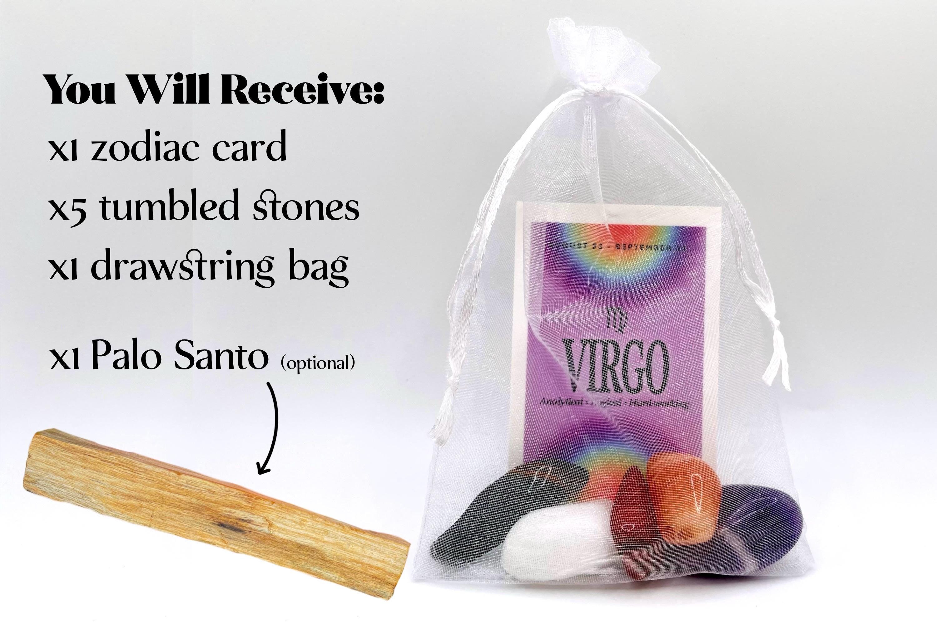 Virgo Crystal Set // Zodiac Sign Tumbled Stones - Astrology Gemstone ...