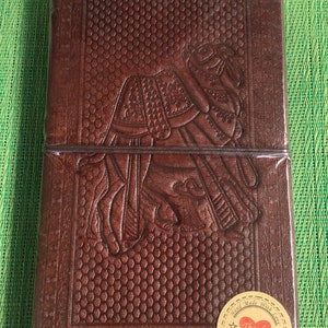 CAMEL , Symbol of PERSEVERANCE , commitment- GRATITUDE Journals,Handmade Recycled Eco Friendly Acid Free Paper & leather scraps
