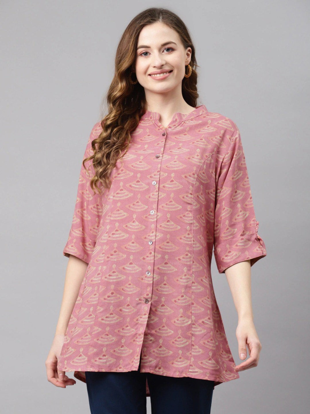 Sarah Petite to Plus Women's Tunics Printed Viscose - Etsy
